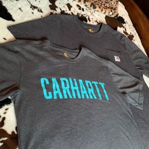 BUNDLE!¡ 2 carhartt t-shirts (1 warn once, 1 never warn)